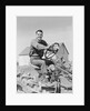 Smiling man farmer driving tractor by Anonymous