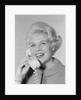 Portrait smiling stylish woman talking on telephone by Anonymous