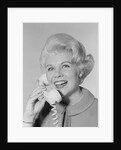 Portrait smiling stylish woman talking on telephone by Anonymous