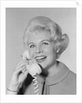 Portrait smiling stylish woman talking on telephone by Anonymous