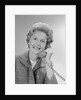 Portrait smiling mature woman talking on telephone by Anonymous