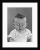 Portrait baby with eyes tightly closed by Anonymous