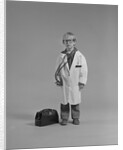 Boy dressed as medical doctor by Anonymous