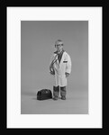 Boy dressed as medical doctor by Anonymous
