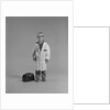 Boy dressed as medical doctor by Anonymous