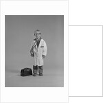 Boy dressed as medical doctor by Anonymous