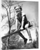 Boy on seesaw smiling by Anonymous