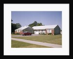 Suburban brick home with car driveway near dayton ohio by Anonymous