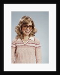 Portrait woman wearing tinted eyeglasses by Anonymous