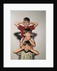 Boys posing as three wise monkeys see no evil hear no evil speak no evil by Corbis