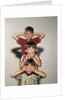 Boys posing as three wise monkeys see no evil hear no evil speak no evil by Corbis