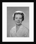 Portrait female nurse smiling by Anonymous