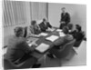 6 executive businessmen around conference table board meeting by Anonymous