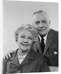 Portrait smiling elderly couple by Anonymous