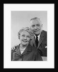 Portrait smiling elderly couple by Anonymous