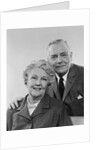 Portrait smiling elderly couple by Anonymous