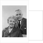 Portrait smiling elderly couple by Anonymous