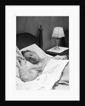 Man sleeping asleep in bedroom by Anonymous