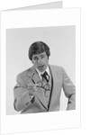 Businessman serious expression pointing with eyeglasses by Anonymous