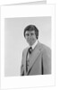 Smiling portrait business man three piece suit with vest by Anonymous