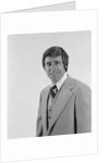 Smiling portrait business man three piece suit with vest by Anonymous
