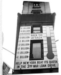 Ew york city times square thermometer sign showing results of war loan drive by Anonymous