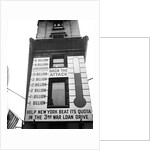 Ew york city times square thermometer sign showing results of war loan drive by Anonymous