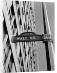 Wall street sign by Anonymous