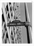Wall street sign by Anonymous