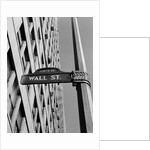 Wall street sign by Anonymous