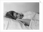 Woman sleeping bed by Anonymous