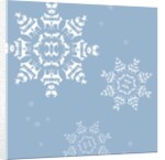 Snowflakes formed by silhouettes of animals by Anonymous