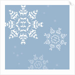 Snowflakes formed by silhouettes of animals by Anonymous