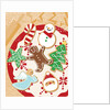 An illustration of Christmas themes cookies by Anonymous
