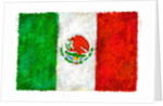 Drawing of the flag of Mexico by Anonymous