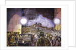 Rescue workers at World Trader Center site by Anonymous