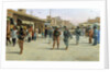 Troops patrolling market in Iraq by Anonymous