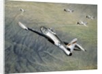 American fighter planes flying over North Korea by Anonymous