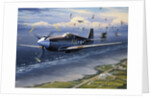 American planes on reconnaissance mission over Normandy by Anonymous