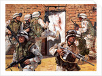 American Guardsmen raiding insurgent stronghold by Anonymous