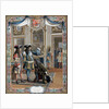 Louis XIV proclaiming duc d'Anjou King of Spain by Anonymous
