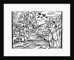 Witches destroying a house by fire by Anonymous