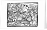 Witches destroying a house by fire by Anonymous