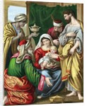 The Magi presenting their gifts to the infant Jesus by Anonymous