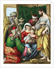The Magi presenting their gifts to the infant Jesus by Anonymous