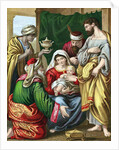 The Magi presenting their gifts to the infant Jesus by Anonymous