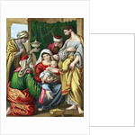 The Magi presenting their gifts to the infant Jesus by Anonymous