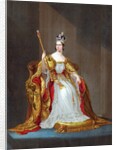 Queen Victoria on her throne by Anonymous