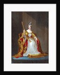 Queen Victoria on her throne by Anonymous