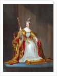 Queen Victoria on her throne by Anonymous